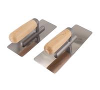 Goorvoucs 2 Pieces Stainless Steel Venetian Plaster Trowel, Paint & Plaster Trowel Sets Paint Plastering Finishing Hand Tools