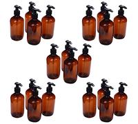 Goorvoucs 20Pcs New 500Ml Pump Bottle Makeup Bathroom Liquid Shampoo Bottle Travel Dispenser Bottle Container for Soap Shower Gel