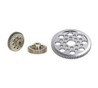 Goorvoucs 2Pcs 48Dp 3.175Mm 40T Pinion Motor Gear for Rc Car Brushed Brushless Motor & 1Pcs Aluminum Alloy 48P Spur Gear 80T for D3 S Xi Xis 1/10 Drift Racing Car