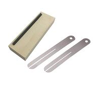 Goorvoucs 2Pcs Fret Puller Fretboard Repair Tool Steel Plate & 1Pcs Luthier File Hard Maple Iron Narrow Dual Tool
