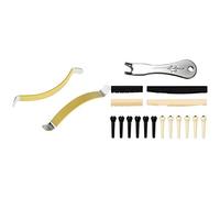 Goorvoucs 2Pcs Metal String Spreaders Guitar Luthier Tool & 1set Guitar Bridge Pins Puller Pulling Remover Extractor Tool