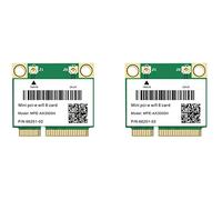 Goorvoucs 2X 2974Mbps Wifi 6 Mini PCI-E Card 2.4G/5Ghz Bluetooth 5.0 Wireless Network Wlan Wifi Card 802.11Ax/Ac 10 Laptop