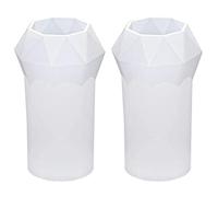 Goorvoucs 2X Cone Resin Mold Silicone Diamond Shape Ring Holder Mold for Resin Casting Ring Cone Pyramid Silicone Mold