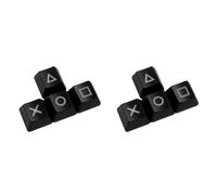 Goorvoucs 2X Keys Cap Up Down,Mechanical Keyboard Pbt Keycap Button Key Wasd Dye Sub Tech R4 R3 R2 R1-Black