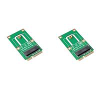 Goorvoucs 2X NGFF to Mini PCI-E to M2 Adapter Converter Expansion Card M2 Key NGFF E Interface for M2 Wireless Bluetooth Module
