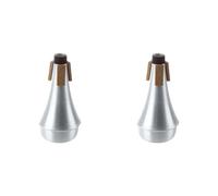 Goorvoucs 2X Quality Practice Trumpet Straight Mute Aluminum for Trumpets Jazz Music
