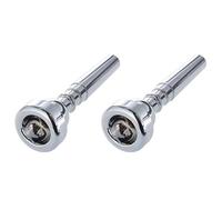 Goorvoucs 2X Spare Part Light Silver Plating Trumpet 7C Mouthpiece