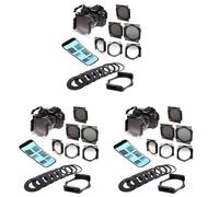 Goorvoucs 3X 17 in 1 Digital Camera Lens Gradual ND Filter Set for P Series