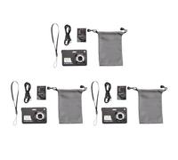 Goorvoucs 3X Digital Camera HD Display Video Camera Anti-Shake Camcorder 2.7 Inch Mini Camera