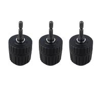 Goorvoucs 3X Keyless Drill Chuck Converter 3/8 Inch 24UNF + 1/4 Inch Hex Shank SDS Adaptor 0.8-10mm