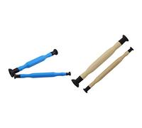 Goorvoucs 4 Pcs Valve Lapper Cutting Paste Hand Lapping Tool Valve Hand Lapping Grinding Tool Kit-Yellow+Black & Blue + Black