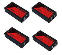 Goorvoucs 4X 2 Port POE Extender 100Mbps with IEEE 802.3Af Standard for NVR IP Camera AP IP VOICE POE Extend 100 Meters