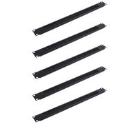 Goorvoucs 5Pcs 1U 19Inch Rack Mount Blanking Plate Rack Mounting Blank Network Brush Panel Server Cabinet Cable Management
