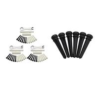 Goorvoucs 6 Pcs Guitar Family Acoustic Guitar Bridge Pins with 36 Pcs Acoustic Guitar Bridge Pins with Bridge Pin Puller Remover