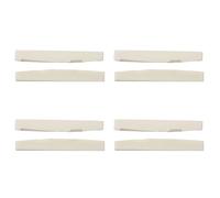 Goorvoucs 6 String Acoustic Bone Bridge Guitar Slotted Saddle Guitar Parts(Pack of 8)