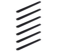 Goorvoucs 6Pcs 1U 19Inch Rack Mount Blanking Plate Rack Mounting Blank Network Brush Panel Server Cabinet Cable Management