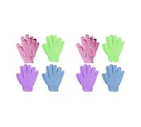 Goorvoucs 8 Pair Shower Bath Gloves Exfoliating Wash Skin Spa Massage Body Scrubber Cleaner