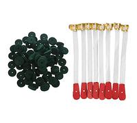 Goorvoucs 90Pcs Piano Keyboard Washer Piano Felt Balance Rail Punchings Washers & 50 Pcs Piano Bridle Straps