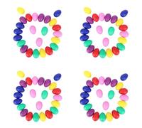 Goorvoucs 96 Pieces Egg Shaker Set Easter Eggs Maracas Eggs Musical Eggs Plastic Eggs 6 Colors