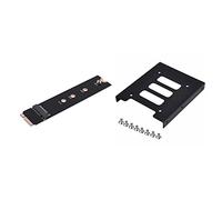 Goorvoucs Adapter Card to 64G 128G 256G 512G M.2 Ngff Ssd & 2.5 Inch to 3.5 Inch SSD HDD Metal Adapter Mounting Bracket