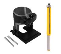 Goorvoucs Adjustable Balance Trimmer Base Shield Wood Work Shank Trim & 2 Inch Height Extra Long Flush Trim Router Bit