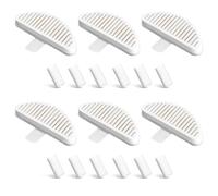 Goorvoucs Cat Fountain Filters, 6 Pack Replacement Filters & 12 Pack Replacement Filter Sponges for 67Oz/2L Automatic Pet Fountain