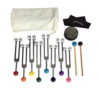 Goorvoucs Chakra Tuning Fork Set for Healing, Tuning Forks with Tuning Fork Activator for Healing,Sound Therapy,Keep Body