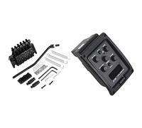 Goorvoucs Electric Guitar Tremolo Bridge Assembly Double System Parts with EQ-4T 4 Band Pickup EQ Preamp