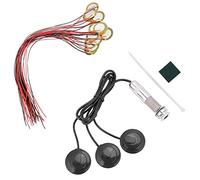 Goorvoucs Guitar Pickup 3x Piezo Pickup Transducer with 15Pcs 27mm Piezo Discs with Leads Mic Drum Trigger Acoustic Pickup
