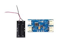 Goorvoucs Plastic 2 x 3.7 V 18650 Battery Holder with Mini Solar Lipo Charger Board CN3065 Lithium Battery Charger Board Module