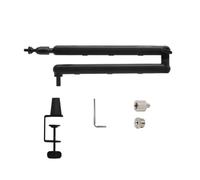 Goorvoucs Thin Microphone Arm, Microphone Boom Arm Desktop Stand with Microphone Clip,Adjustable Cantilever Stand for Phone Tablet