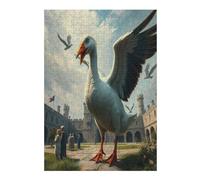 Goose 300 Piece Jigsaw Puzzle for Adults Paisaje Edificio Book Club Activity Social Fun Vibrant Colours for Book Lovers 300 PCS