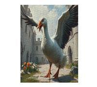 Goose 500 Piece Jigsaw Puzzle for Adults Paisaje Edificio Book Club Activity Social Fun Vibrant Colours for Book Lovers 500 PCS