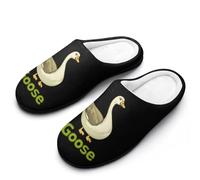 Goose Breathable Slippers Women Slip On Winter Warm House Slippers Shoes Bedroom 11-12(42-43)