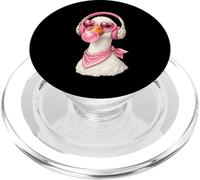 Goose Bubblegum With Sunglasses Headphones DJ Animal Vintage PopSockets PopGrip for MagSafe