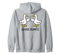 Goose Bumps Funny Silly Goose Meme Zip Hoodie