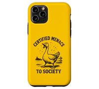 Goose Certified Menace To Society Farm Bird Humor Case for iPhone 11 Pro