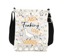 Goose Crossbody Bag Goose Gifts Goose Lover Gifts Cute Goose Gift Goose Owner Gift I Just Freaking Love Goose Messenger Bag