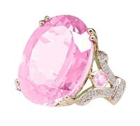 Goose Egg Promise Ring Exquisite Design Knot Diamond Fashion Ring Light Luxury High Packs for Men (Gold, 10)