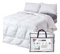 HOMESCAPES Super King Duvet 4.5 Tog, Luxury Ethical Goose Feather & Down Quilt, Anti Allergy 100% Cotton Cover Down-Proof Summer Bed Duvets, Washable, RDS & OEKO-TEX Certified