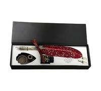 Goose Feather And Ink Set - Making Note Pens | Vintage Writing Aid, Beginners Crown Pens For Beginners Writers Authors Readers Painters Students Teachers Collectors Artists Year