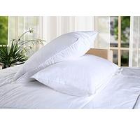 Goose Feather Down Duvet Quilt Luxury Comforter Deluxe, Best Hotel Quality, Super Soft, Warm and Cosy, Anti Allergy, Computer Quilted Self piping (Goose, Pillows Pack of 2)