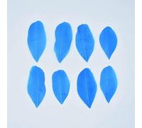 Goose Feathers for Jewelry Making 5-8cm Decoration Geese White Swan Needlework Wedding Handicraft Accessories DIY Craft Supplies-Lake blue-200Pcs