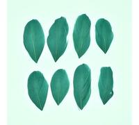 Goose Feathers for Jewelry Making 5-8cm Decoration Geese White Swan Needlework Wedding Handicraft Accessories DIY Craft Supplies-Dark green-200Pcs