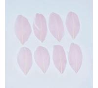 Goose Feathers for Jewelry Making 5-8cm Decoration Geese White Swan Needlework Wedding Handicraft Accessories DIY Craft Supplies-Light Pink-20Pcs