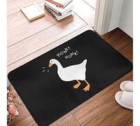 Goose Game Honk Honk Non-Slip Doormat Room Mat Black Balcony Carpet 30x18 Inch