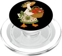 Goose Gardening Summer Fruits Strawberry Cottagecore PopSockets PopGrip for MagSafe