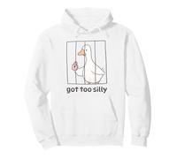 Goose Got Too Silly In Jail Funny Wholesome Chaos Humor Pullover Hoodie