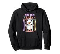 Goose Got Too Silly Jailbird Funny Meme Animal Humor 4 Pullover Hoodie