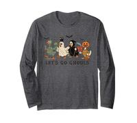 Goose Halloween Costume Idea Funny Lets Go Ghouls Ghost Long Sleeve T-Shirt